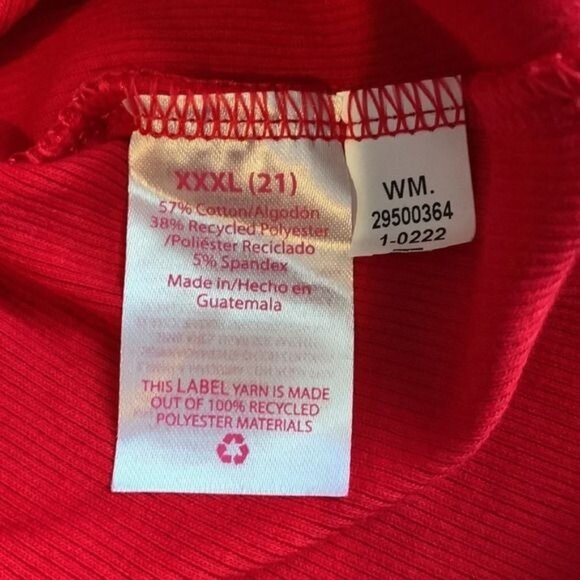 No Boundaries Mens Red Contrast High Neck Tank Top Size XXXL - Picture 3 of 7